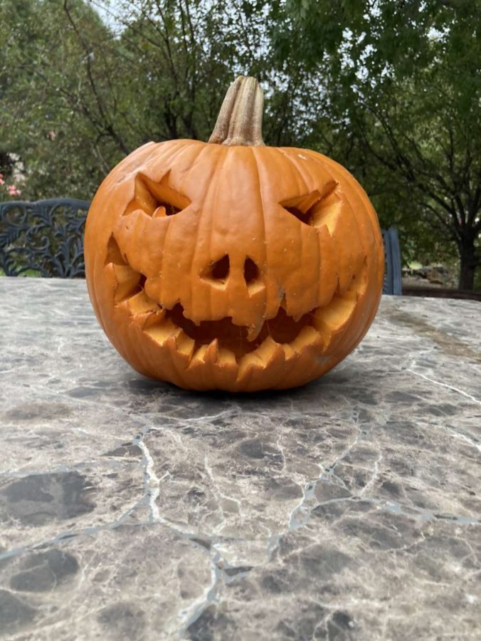 Andrew Spears spooky pumpkin.