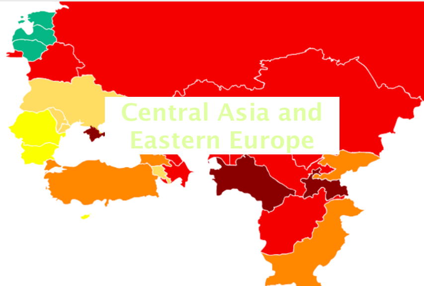 Central Asia and Eastern Europe