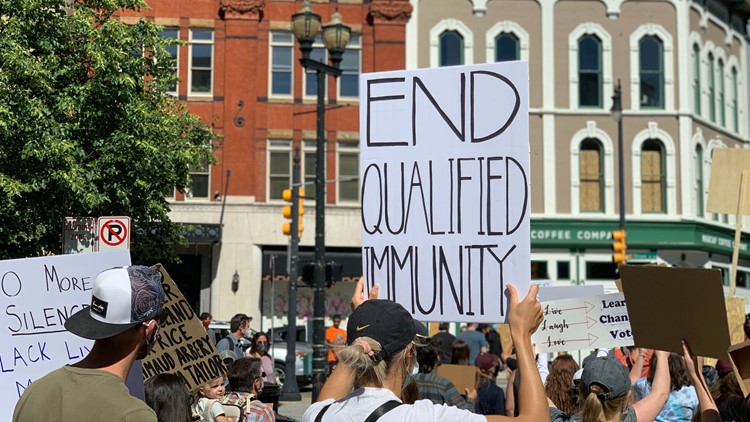 Protesters of Qualified Immunity in Michigan