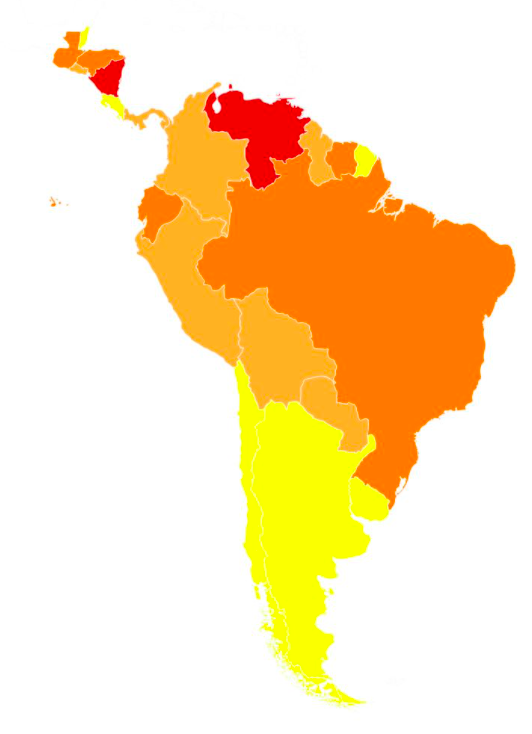 Central and South America