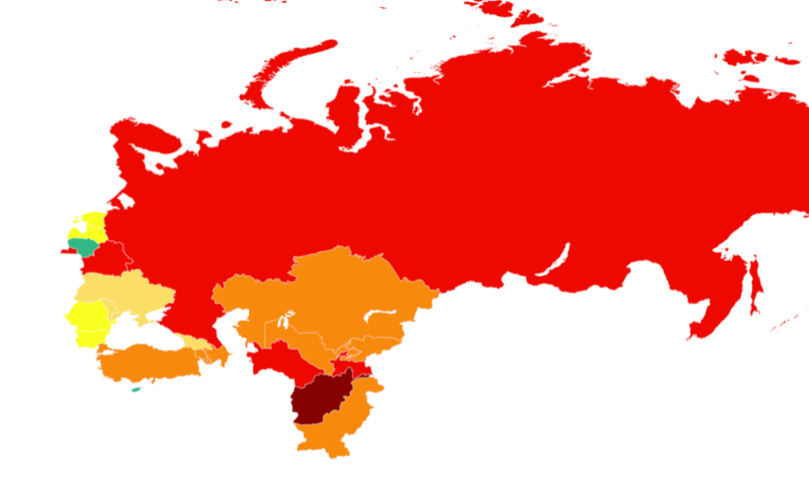 Central Asia and Eastern Europe