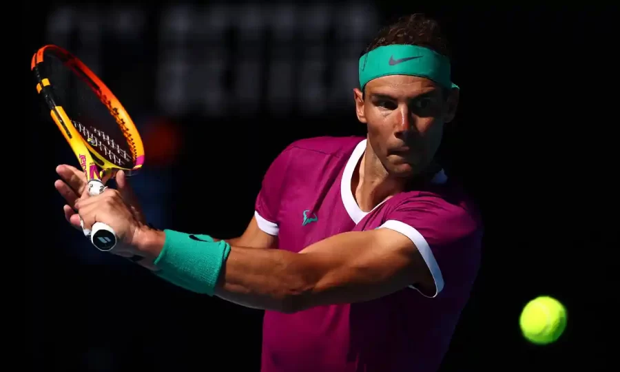 Nadal on his way to a record 21st Grand Slam victory.