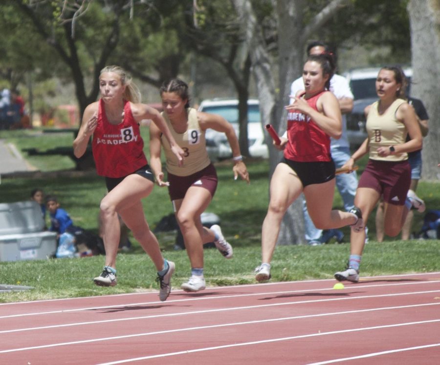Gigi Galles 23 anchored the 4x100m relay on day one.