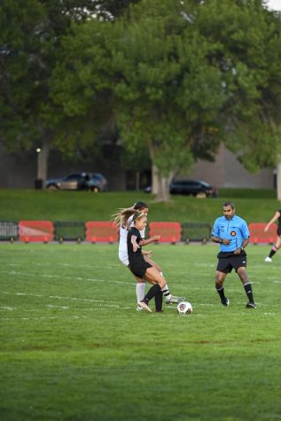 Nearly missing the ref!