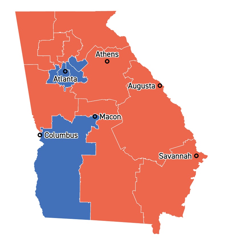 georgia Congrssional districts 2022