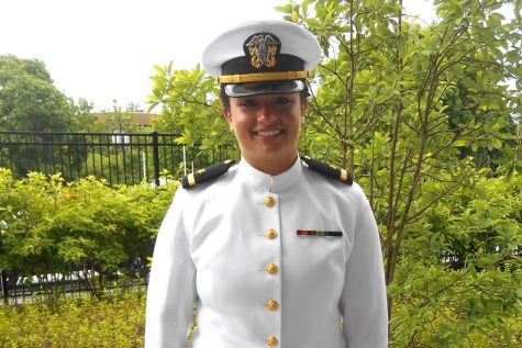 Academy Alum Sara Vianco Graduates First Academically at the Naval Academy