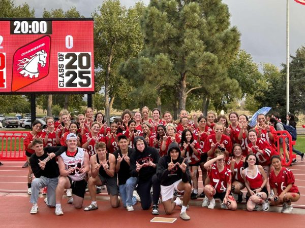 Seniors taking a victory photo!