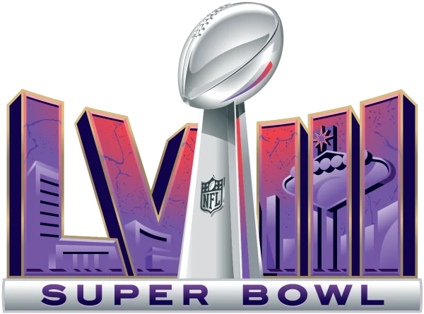 Photo from Wikipedia: https://upload.wikimedia.org/wikipedia/en/thumb/d/d7/Super_Bowl_LVIII_logo.svg/1200px-Super_Bowl_LVIII_logo.svg.png