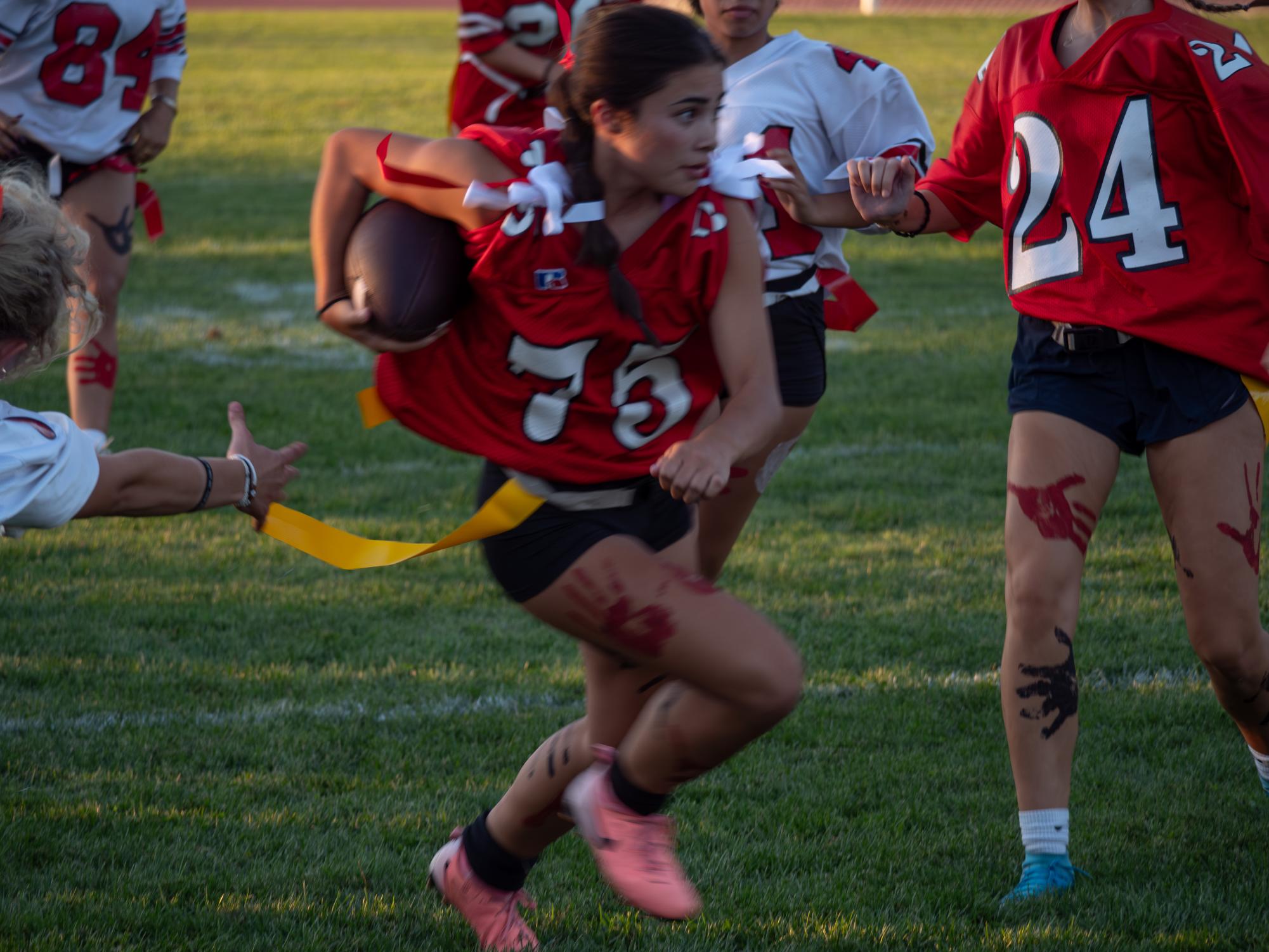 Juniors Give "Best Dance Performance," Seniors Win 14-6 at Flag Football 2024