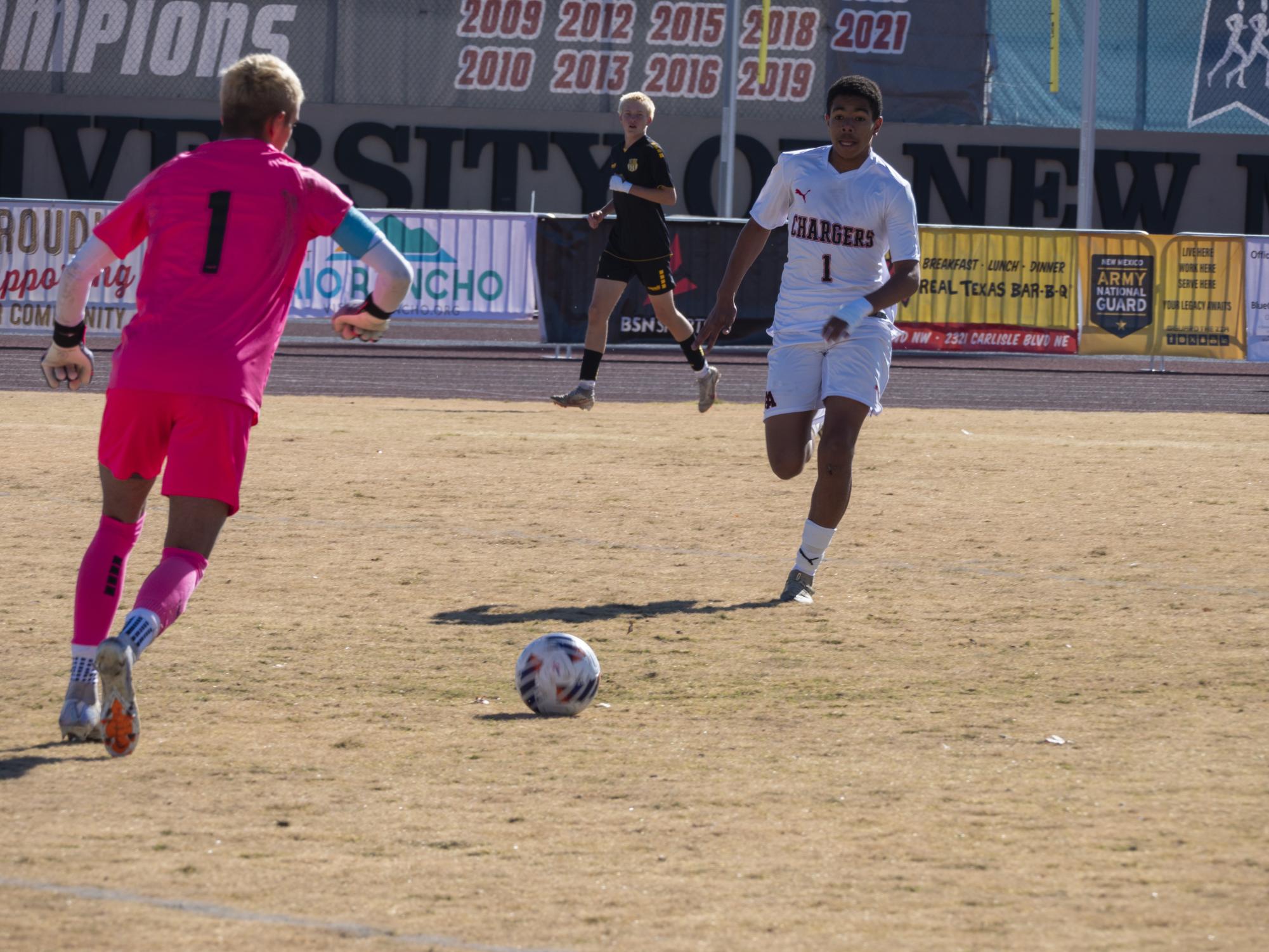 Charger Boys Varsity Soccer Win State Championship in Decisive Victory Over St. Pius