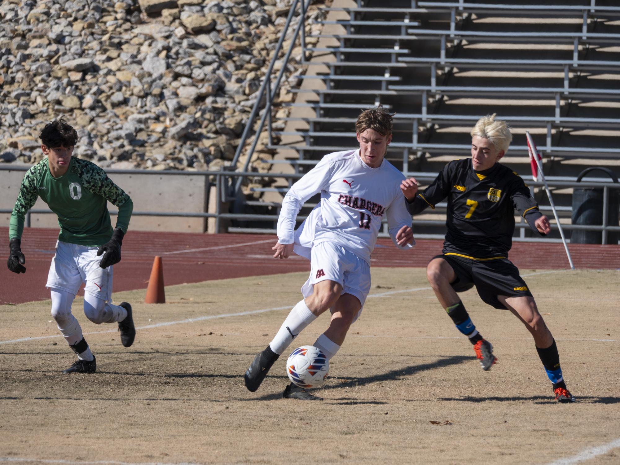 Charger Boys Varsity Soccer Win State Championship in Decisive Victory Over St. Pius