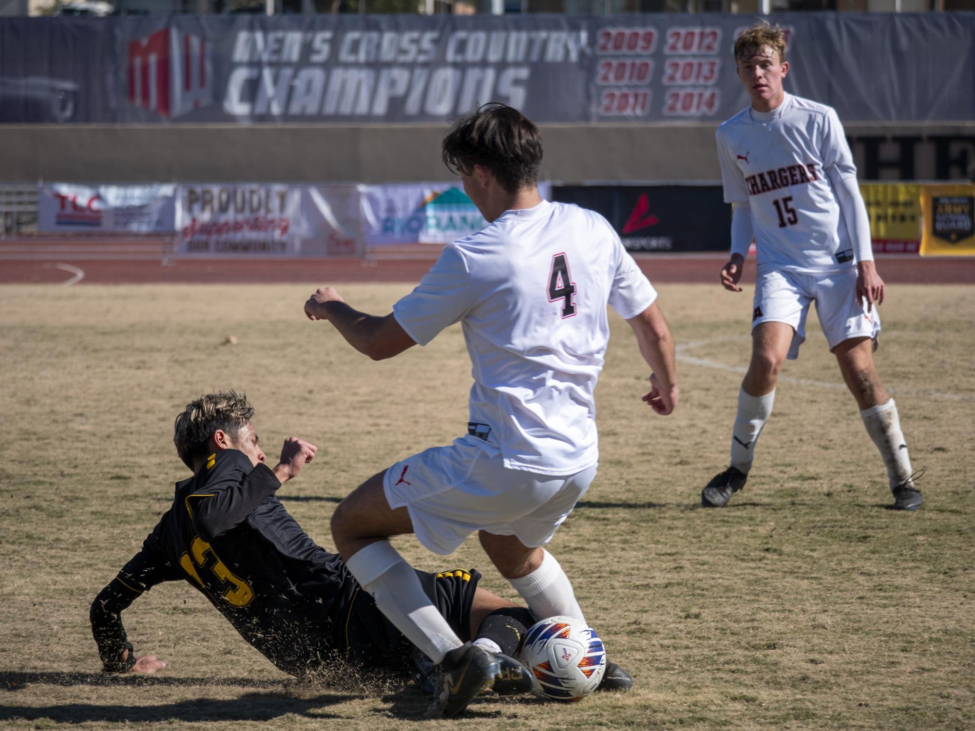 Charger Boys Varsity Soccer Win State Championship in Decisive Victory Over St. Pius