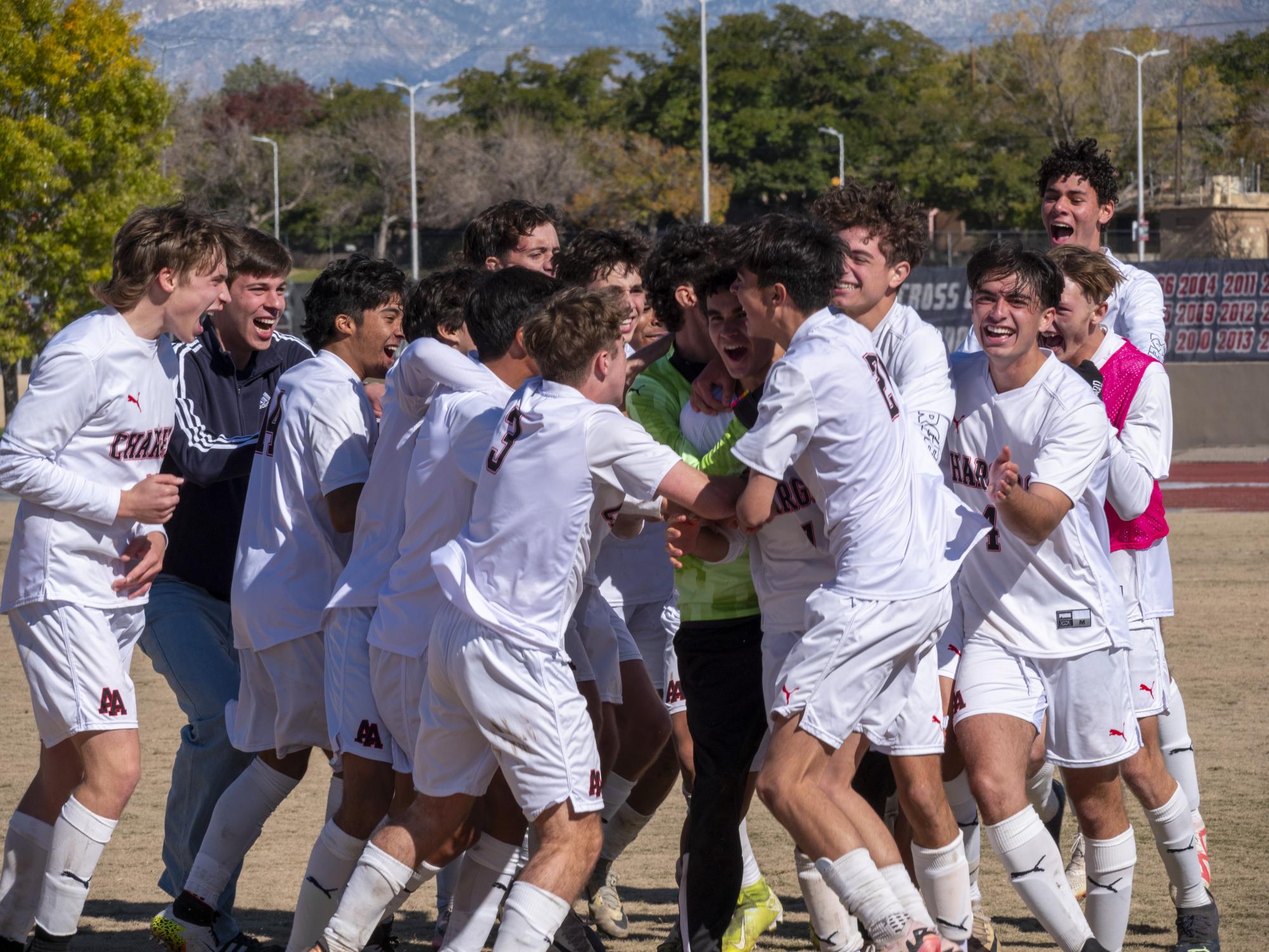 Charger Boys Varsity Soccer Win State Championship in Decisive Victory Over St. Pius