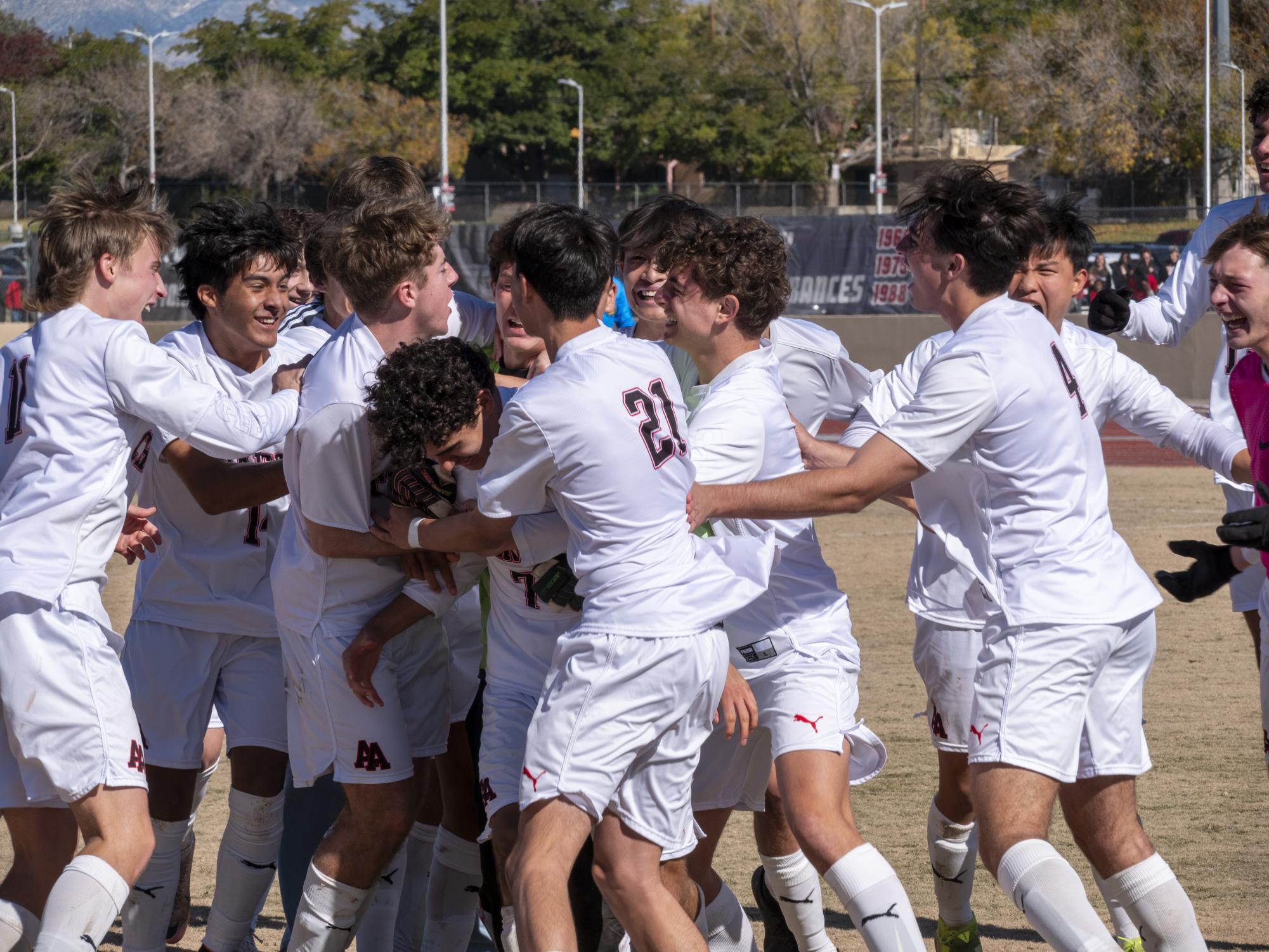 Charger Boys Varsity Soccer Win State Championship in Decisive Victory Over St. Pius