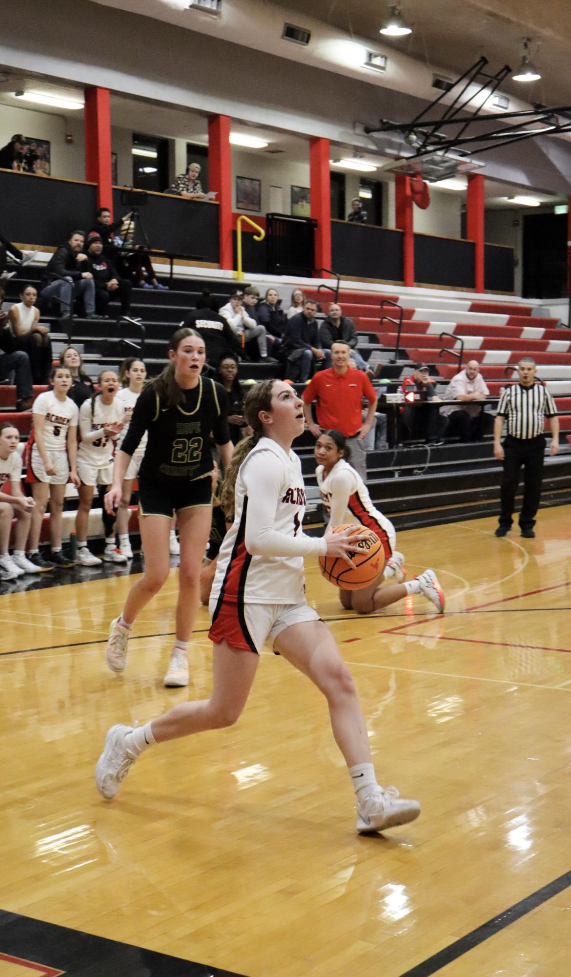 Chargers Girls Basketball Beats Hope Huskies 55-49