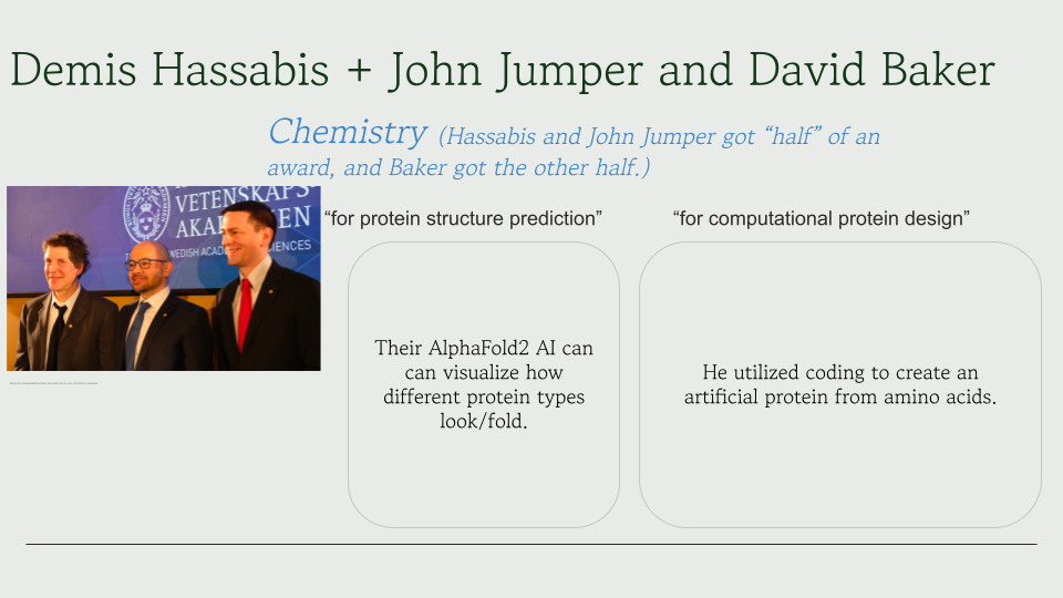 Learn about the 2024 Nobel Prize Winners