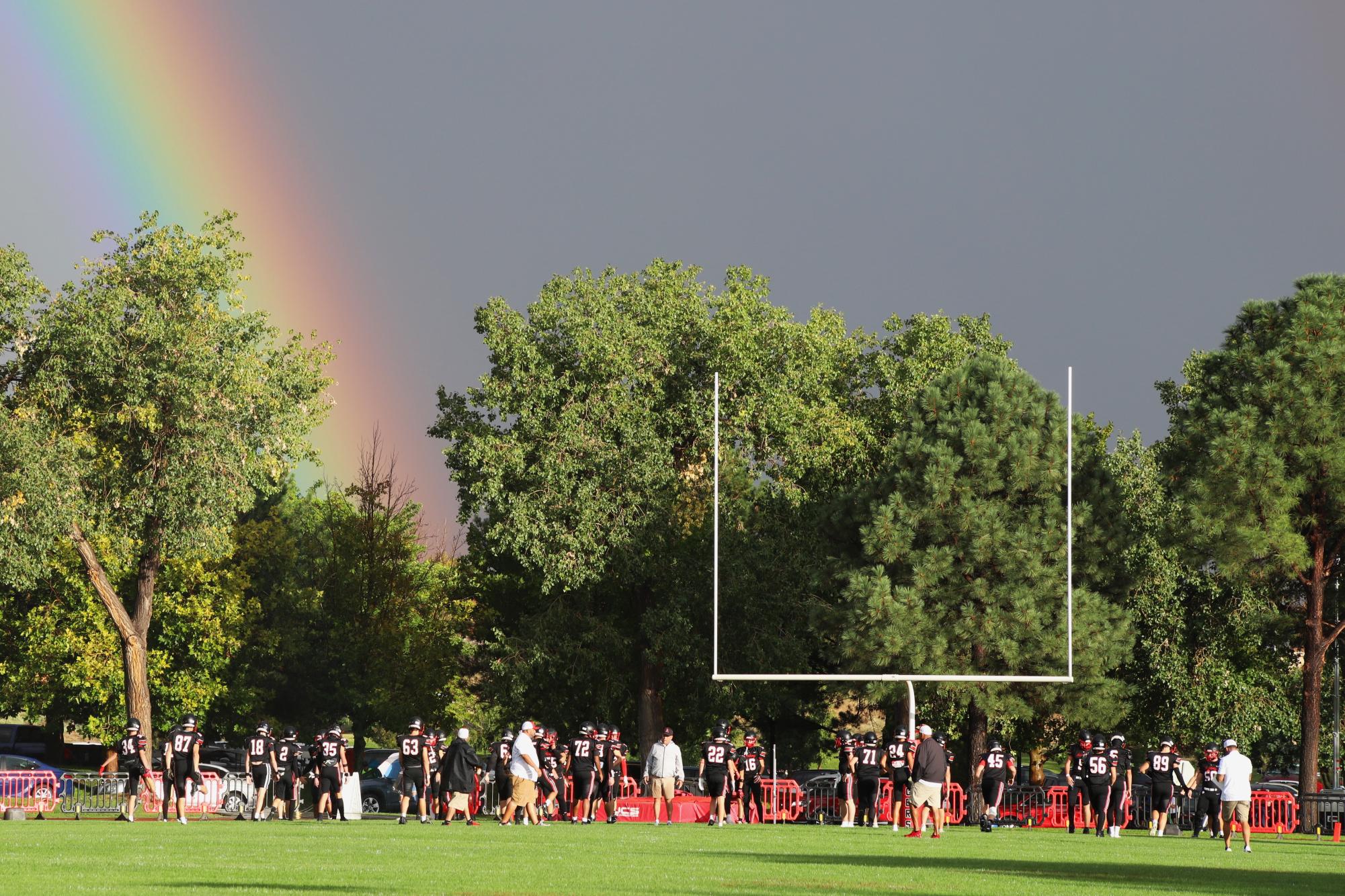 Chargers and Cheer Team Draw Crowds Under the Lights
