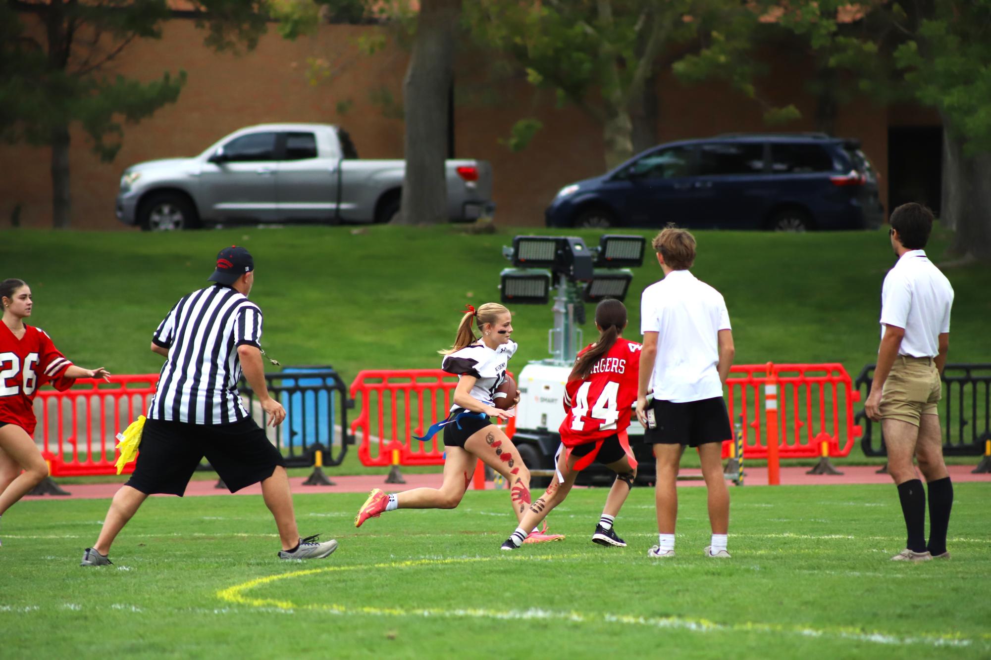 Juniors and Seniors Tie in This Year's Flag Football Game
