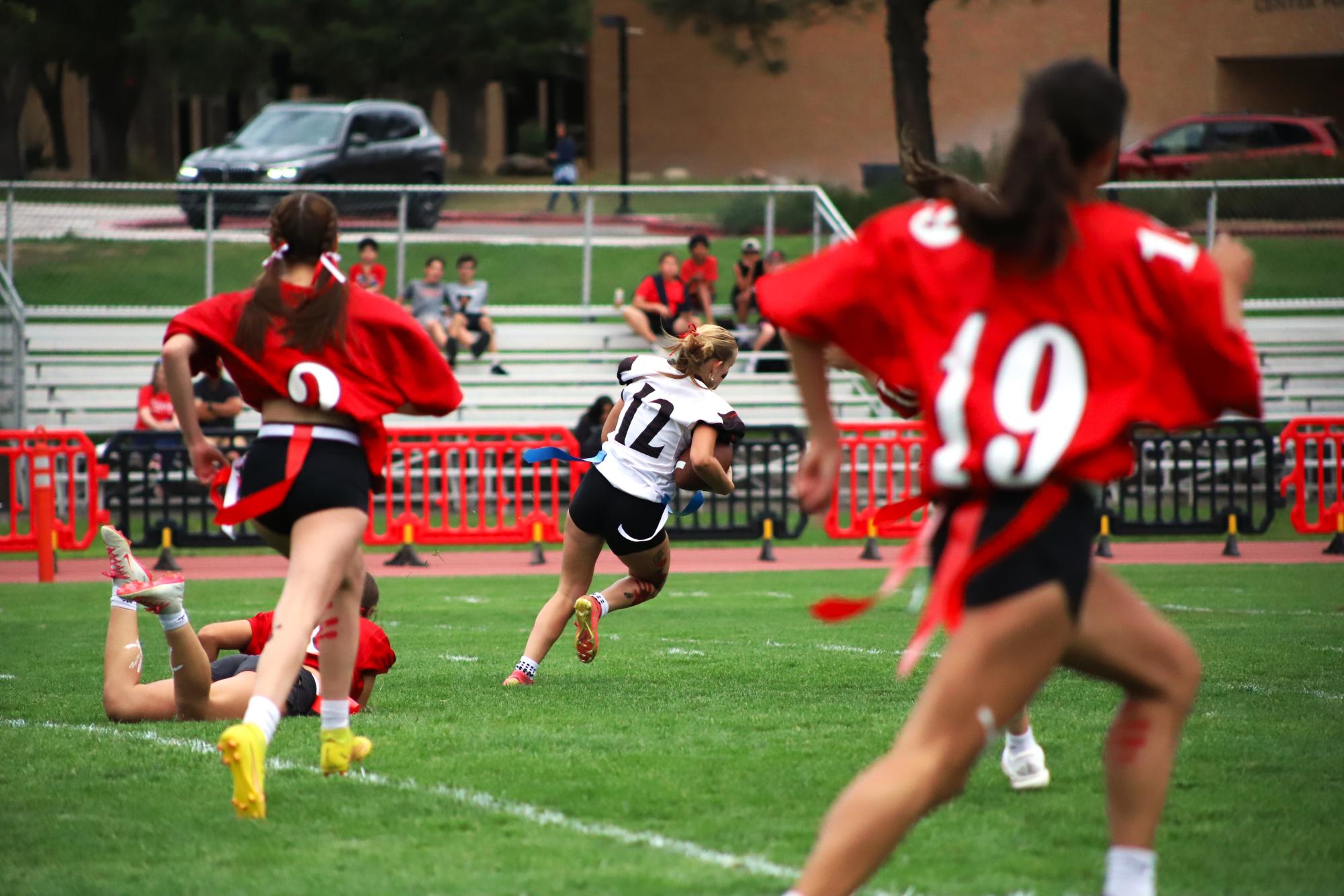 Juniors and Seniors Tie in This Year's Flag Football Game