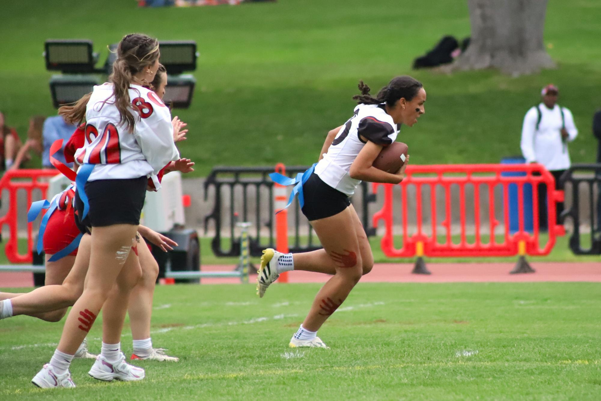 Juniors and Seniors Tie in This Year's Flag Football Game