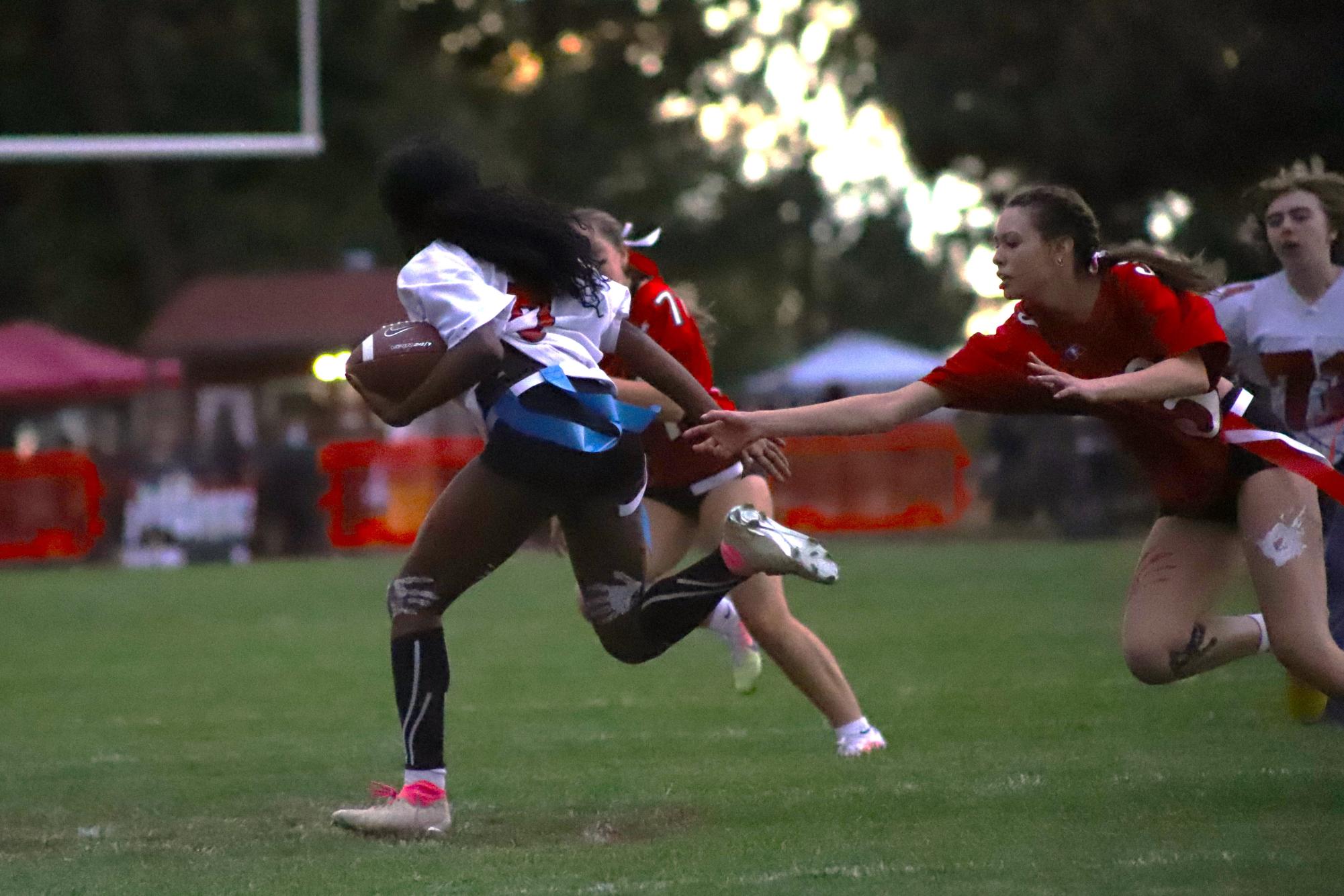 Juniors and Seniors Tie in This Year's Flag Football Game
