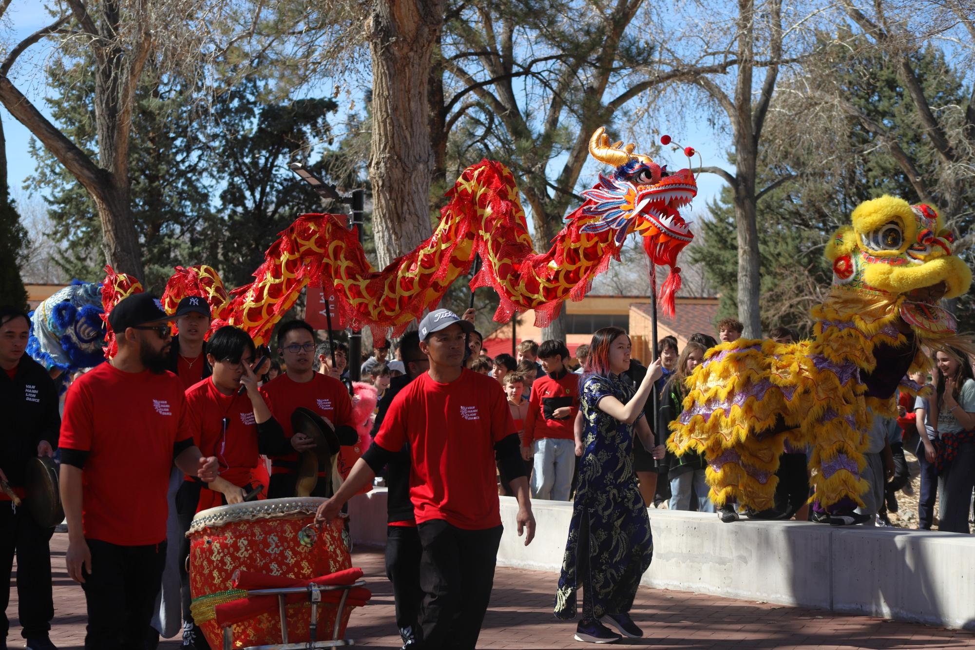 Lucky Lions and a Dragon